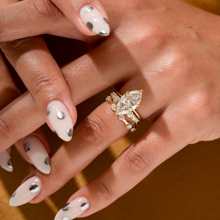 Grace Marquise in 14k Yellow Gold – view 7