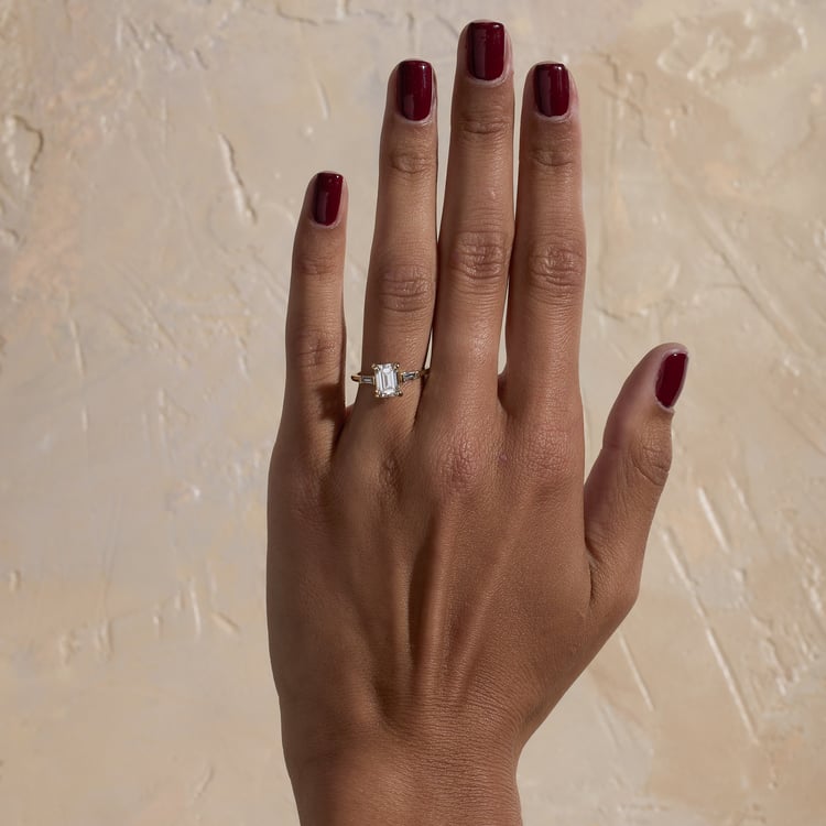 Trey Emerald-Cut in 14k Yellow Gold – view 7
