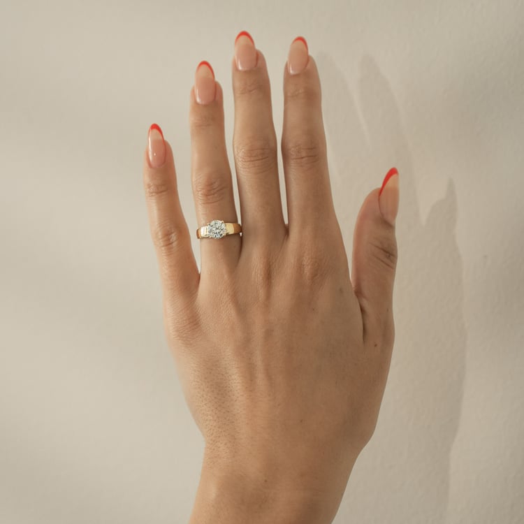 Nova Round in 14k Yellow Gold – view 6