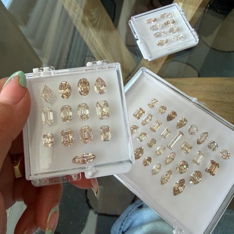 Nova Champagne Diamond in 18k White Gold – view 5