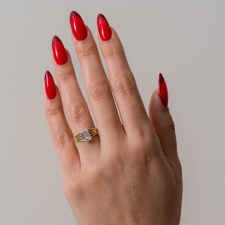 Scarlett Emerald-Cut Solitaire