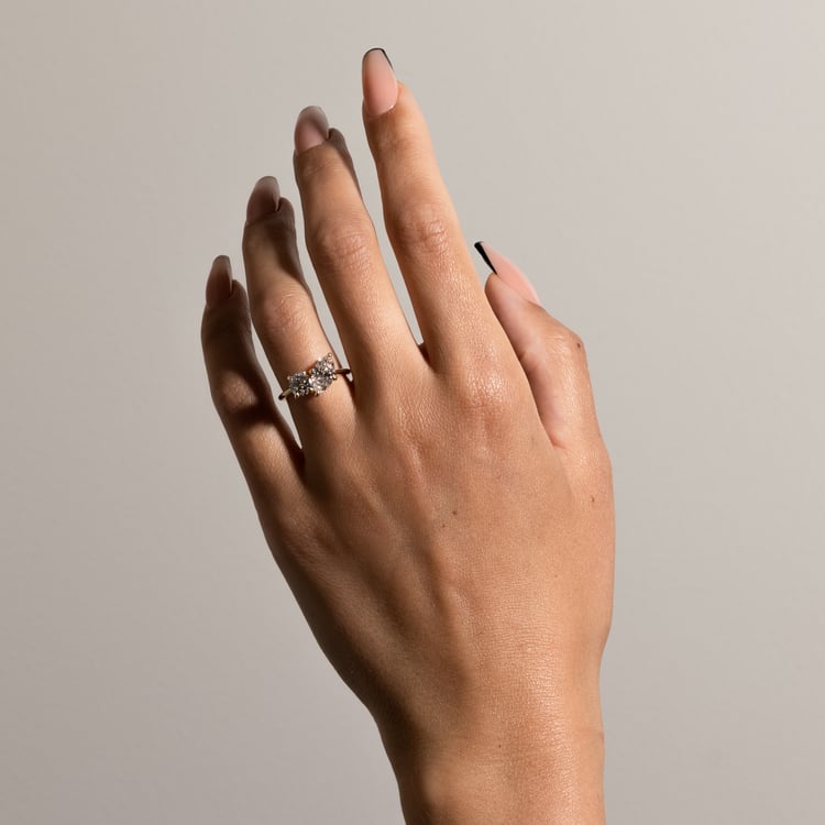 Vivi Marquise and Round in 14k Yellow Gold – view 7