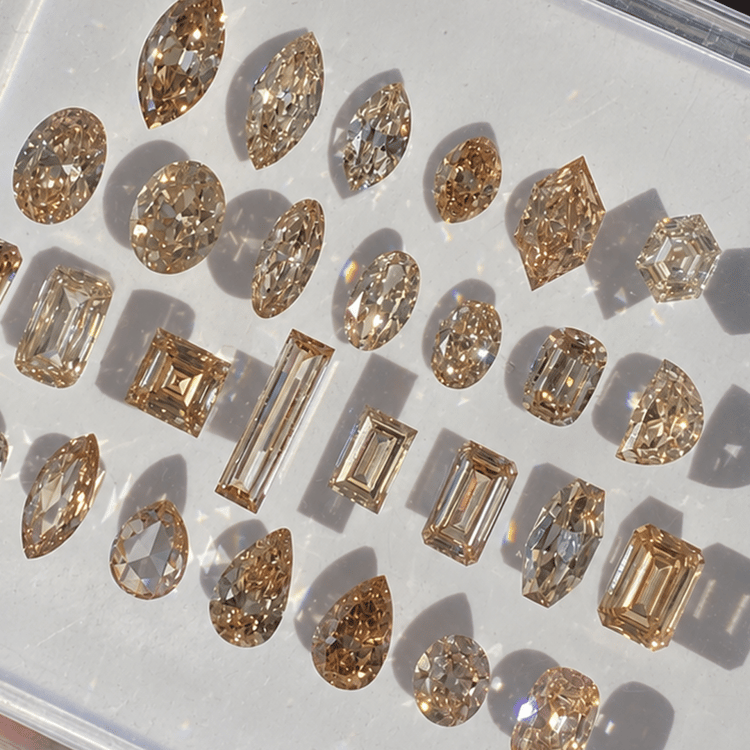 Lou Champagne Diamond in Platinum – view 6