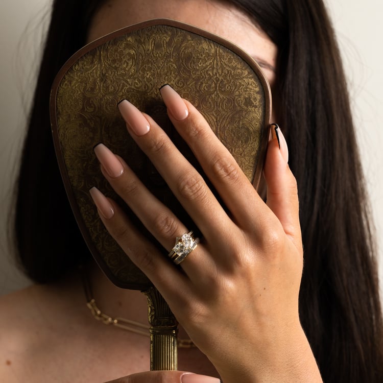 Vivi Oval and Asscher in Resin – view 2