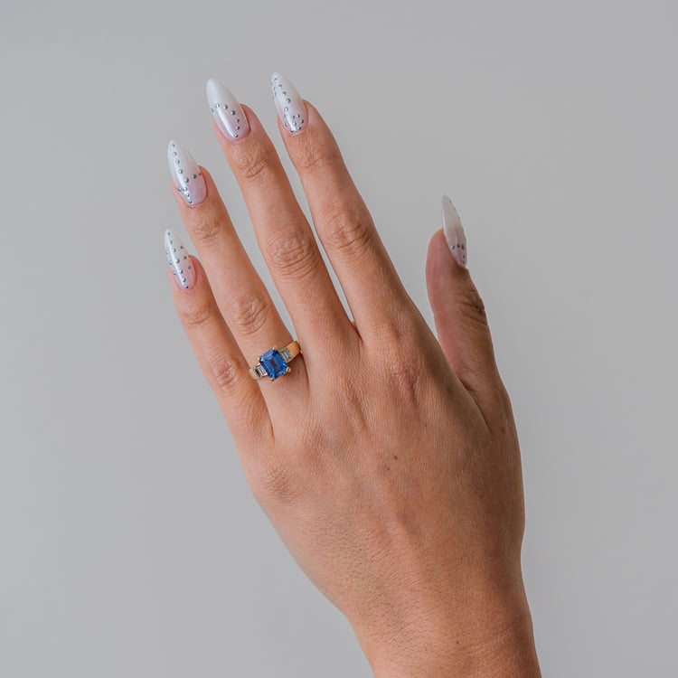 Nova Sapphire Emerald-Cut 3.01ct Blue Sapphire
