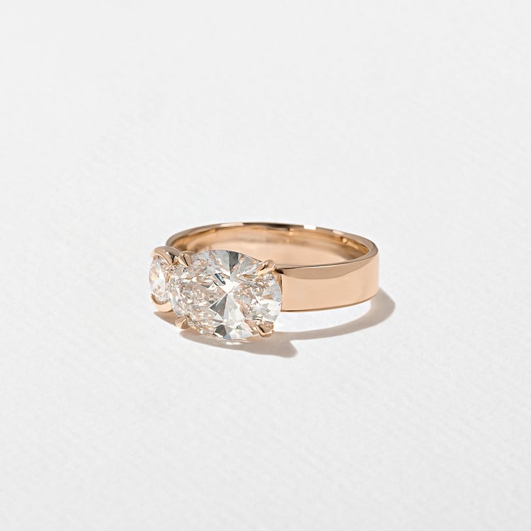 Henri Grand Oval in 14k Rose Gold – view 2