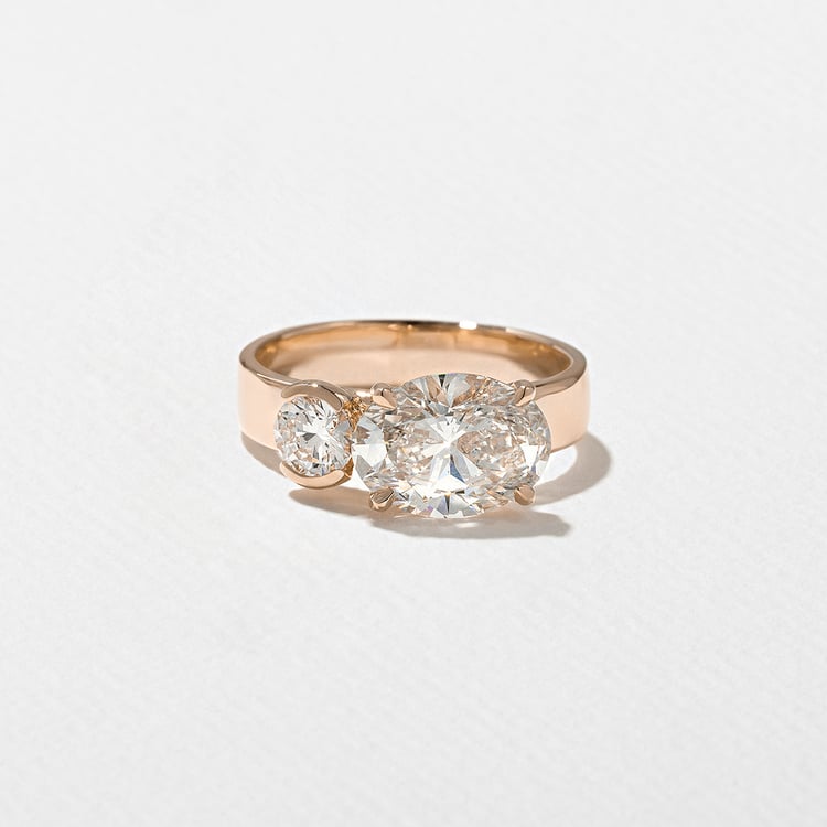 Henri Grand Oval in 14k Rose Gold