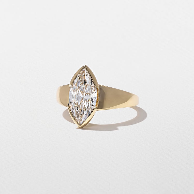 Lou Marquise in 18k Yellow Gold – view 2