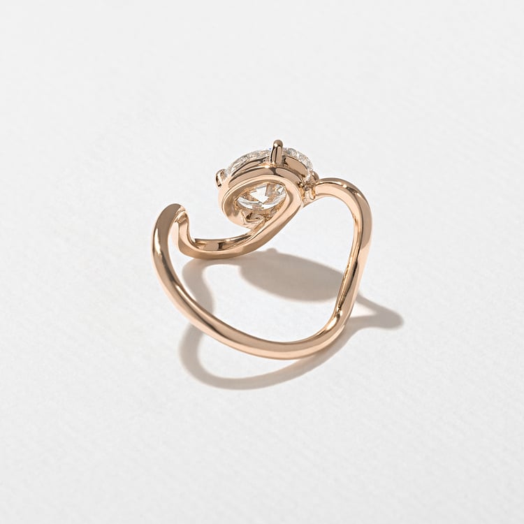 Stella Grand Oval in 14k Rose Gold – view 4