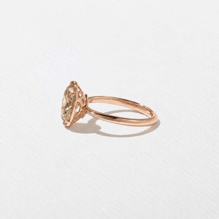 Daphne Champagne Diamond in 14k Rose Gold – view 2