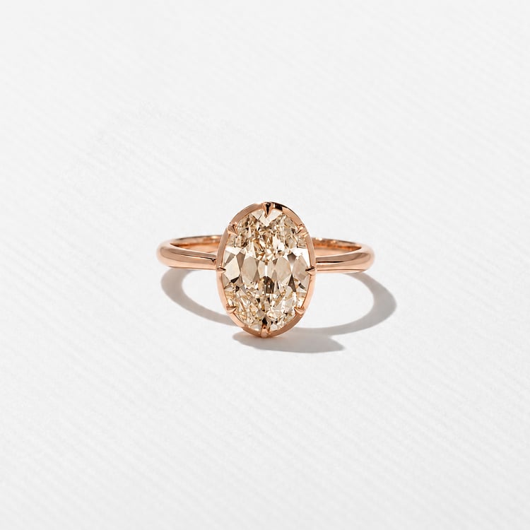 Daphne Champagne Diamond in 14k Rose Gold