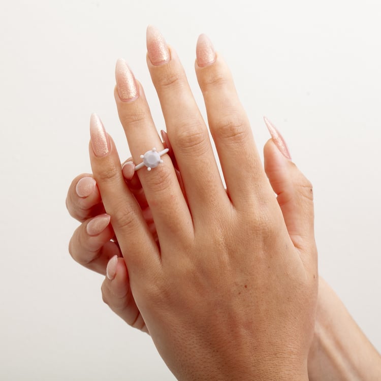 Grace Round Solitaire in Resin