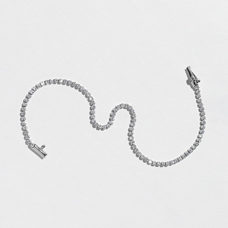 Rio Diamond Tennis Bracelet in 14k White Gold – view 2