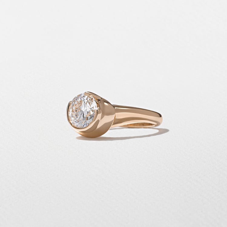 Gaia Round in 14k Rose Gold – view 2