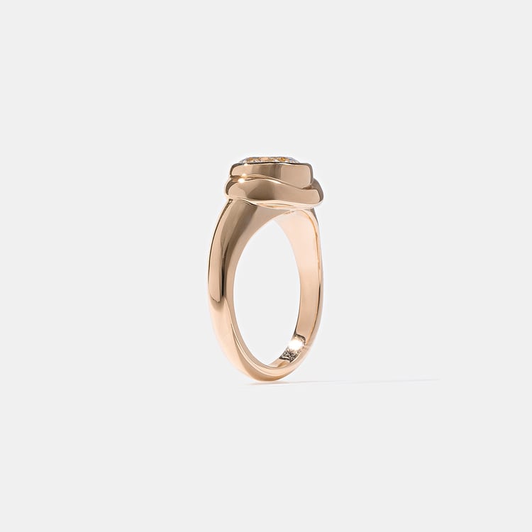 Gaia Round in 14k Rose Gold – view 5