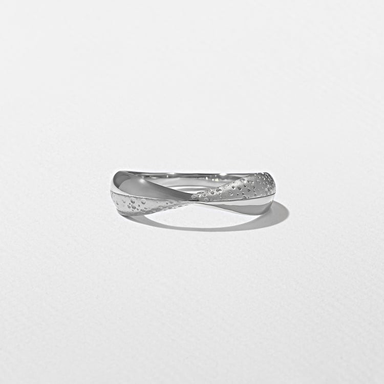 Sonora Textured in 14k White Gold