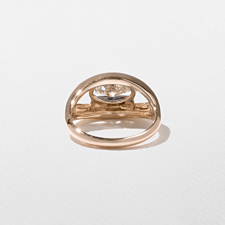 Monroe Oval in 14k Rose Gold – view 4