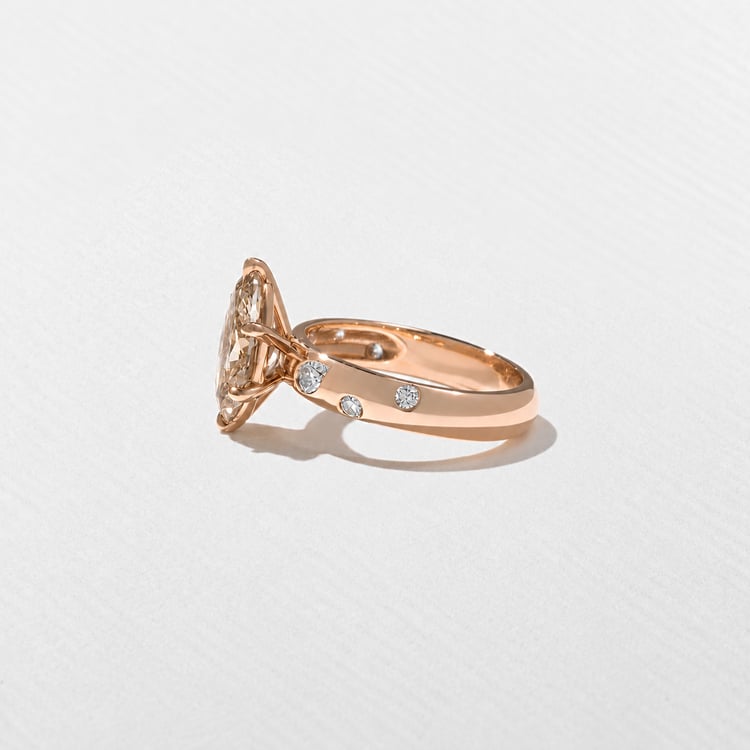 Skylar Champagne Diamond in 14k Rose Gold – view 3