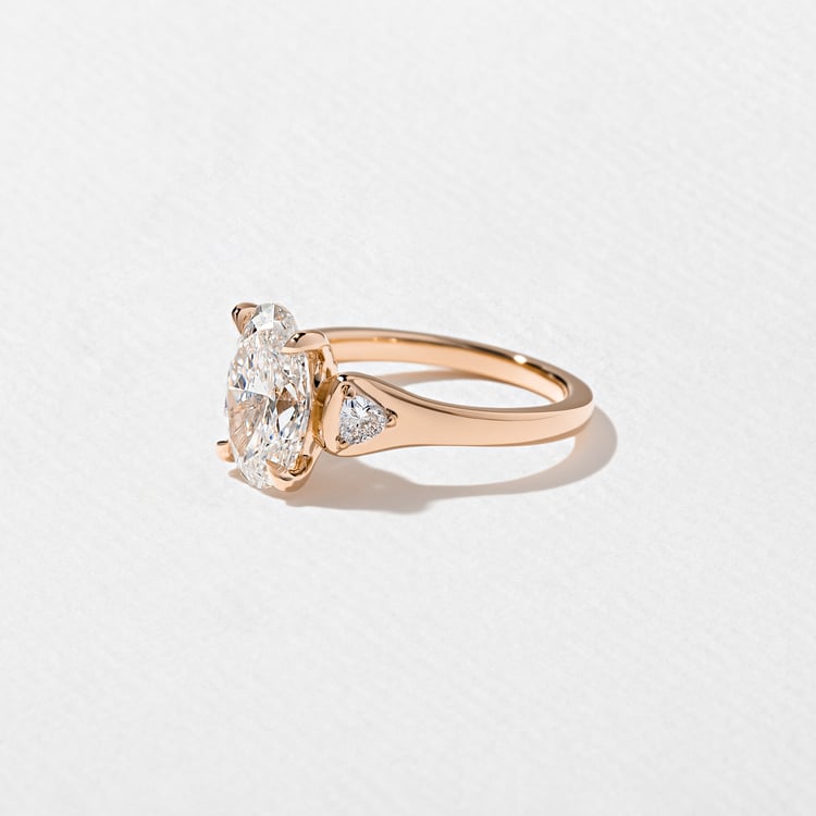 Cleo Oval in 14k Rose Gold – view 2