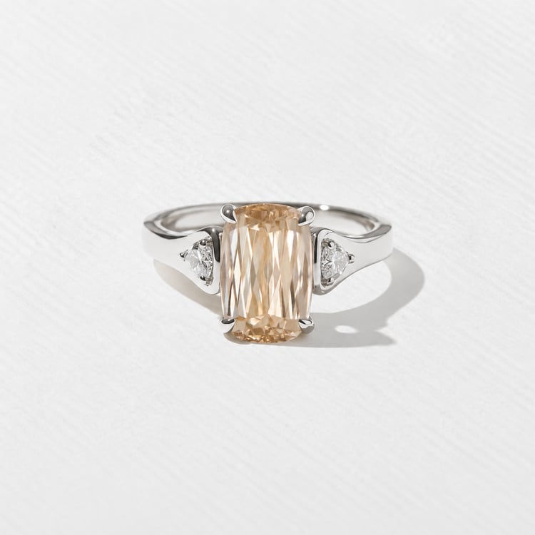 Cleo Champagne Diamond in Platinum