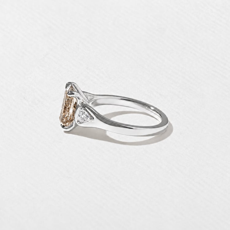 Cleo Champagne Diamond in Platinum – view 2