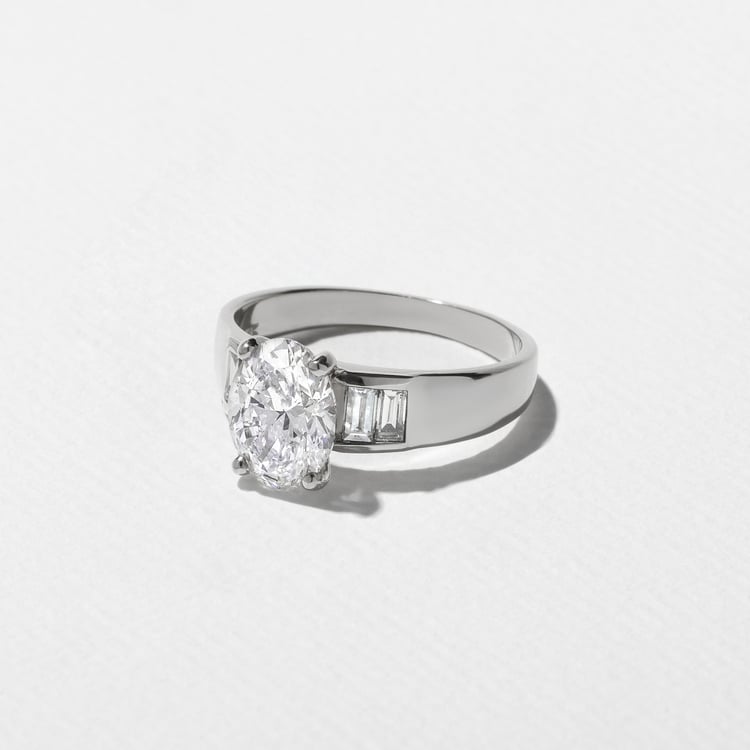 Nova Oval in 14k White Gold – view 2