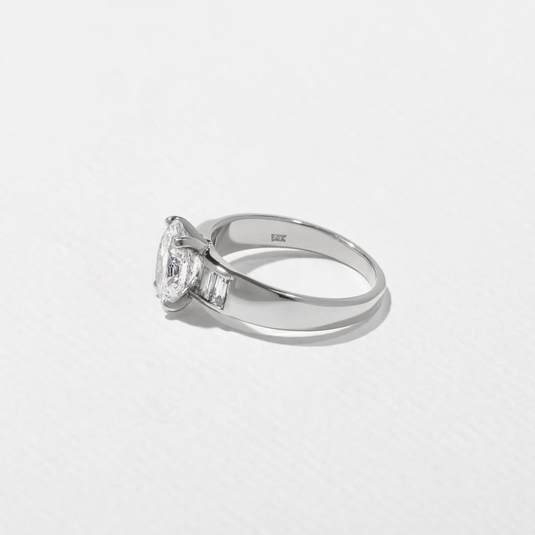 Nova Oval in 14k White Gold – view 3