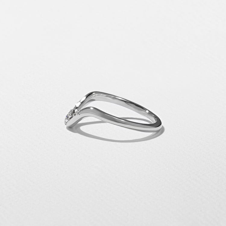 Rae with Pavé in Platinum – view 2