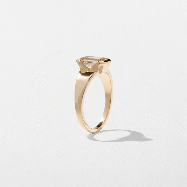 Lou Emerald-Cut 1.58ct Light Brown Diamond