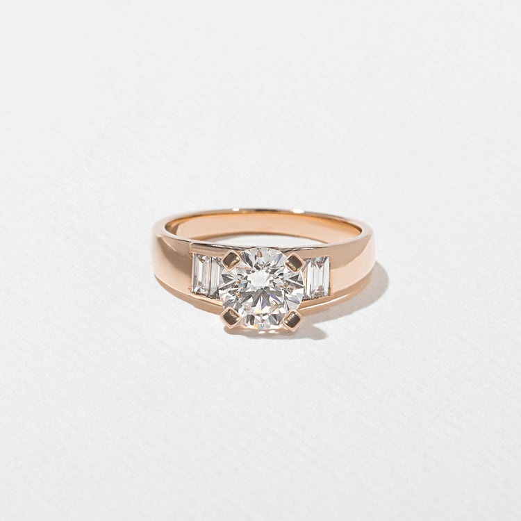 Nova Round in 14k Rose Gold