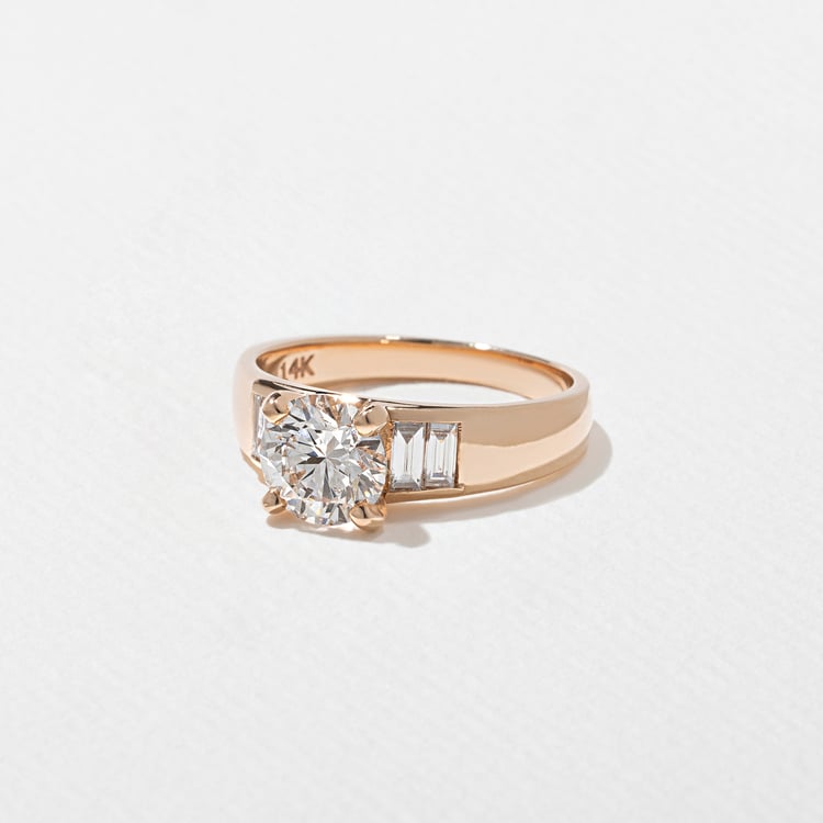 Nova Round in 14k Rose Gold – view 2
