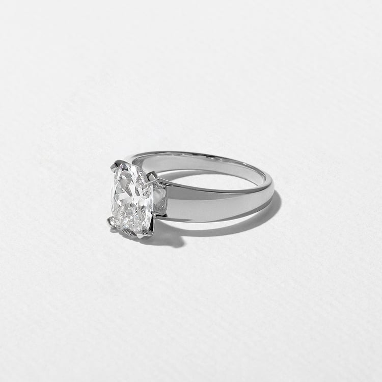 Nova Antique Cushion in 14k White Gold – view 2