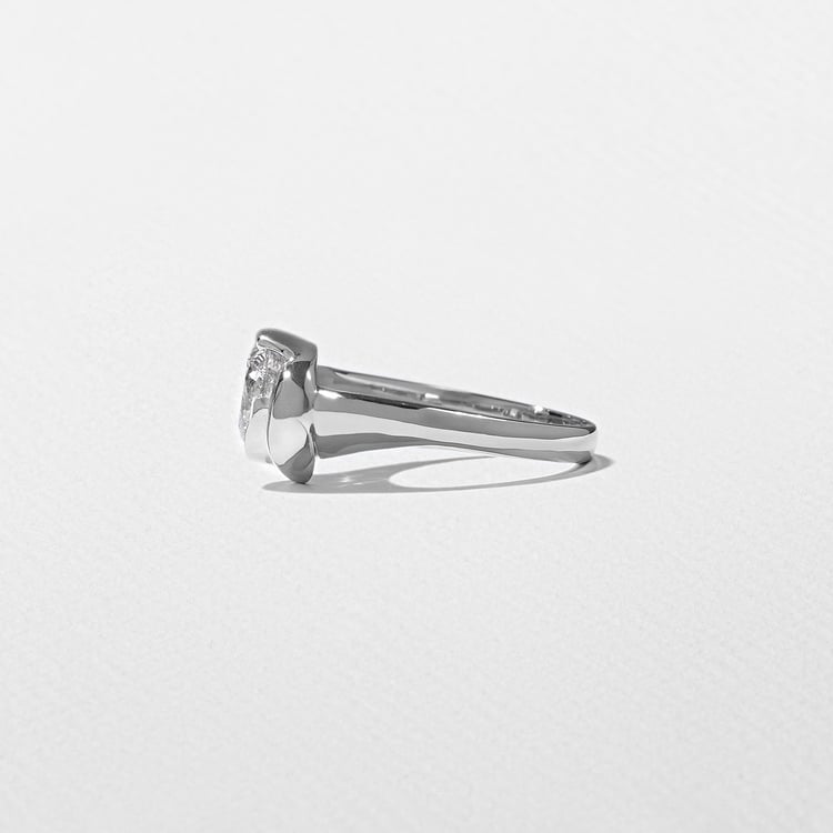 Gaia Round in 14k White Gold – view 3