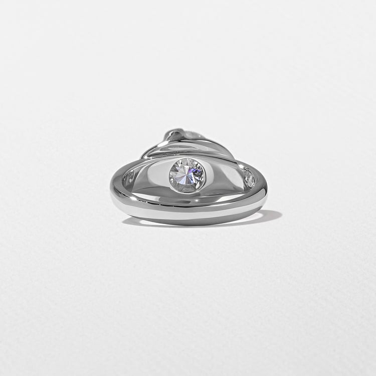 Gaia Round in 14k White Gold – view 4