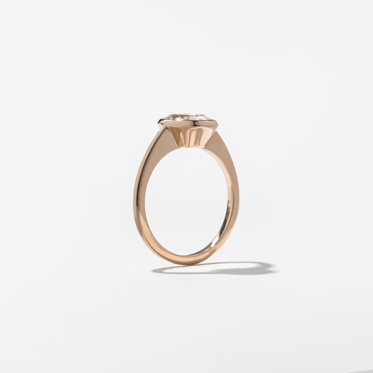 Bailey Emerald-Cut Solitaire in 14k Rose Gold – view 5