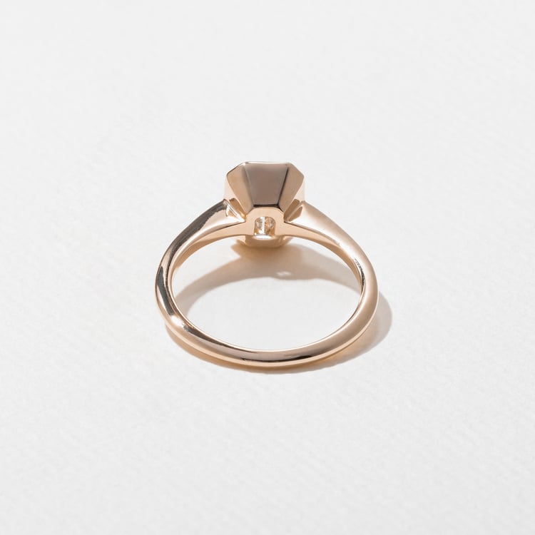 Bailey Emerald-Cut Solitaire in 14k Rose Gold – view 4