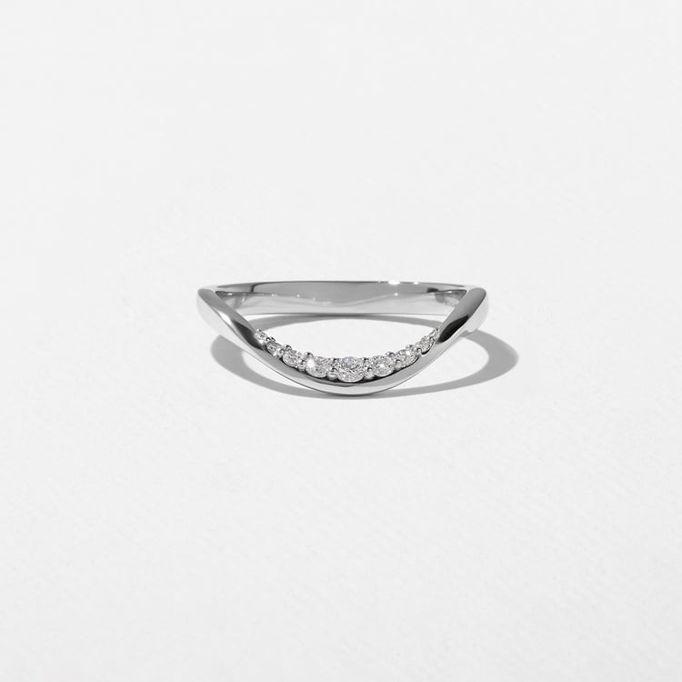 Diamond Dip in 14k White Gold