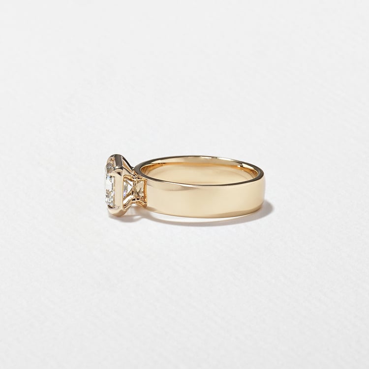 Reid Emerald-Cut in 18k Yellow Gold – view 3