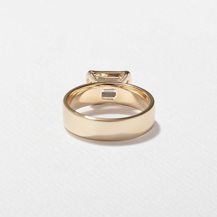 Reid Emerald-Cut in 18k Yellow Gold – view 4