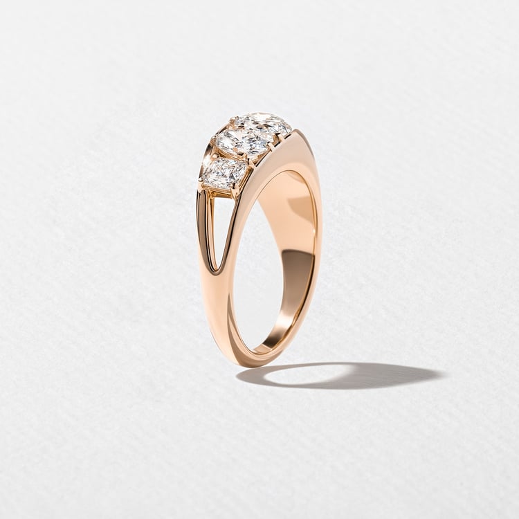 Maeve Pear in 14k Rose Gold – view 5