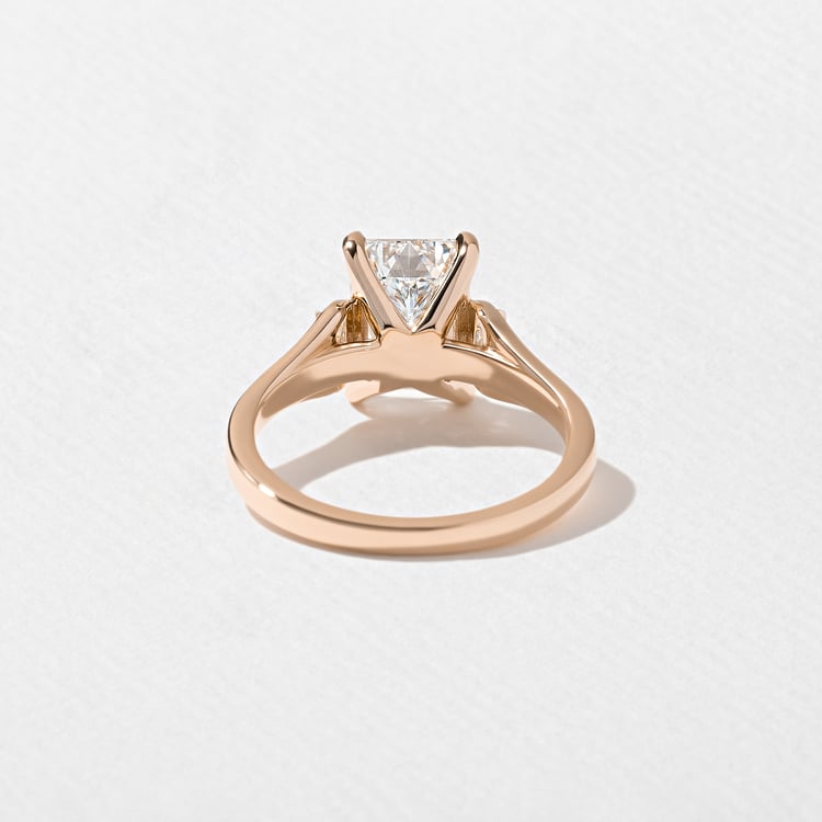 Cleo Emerald-Cut in 14k Rose Gold – view 4