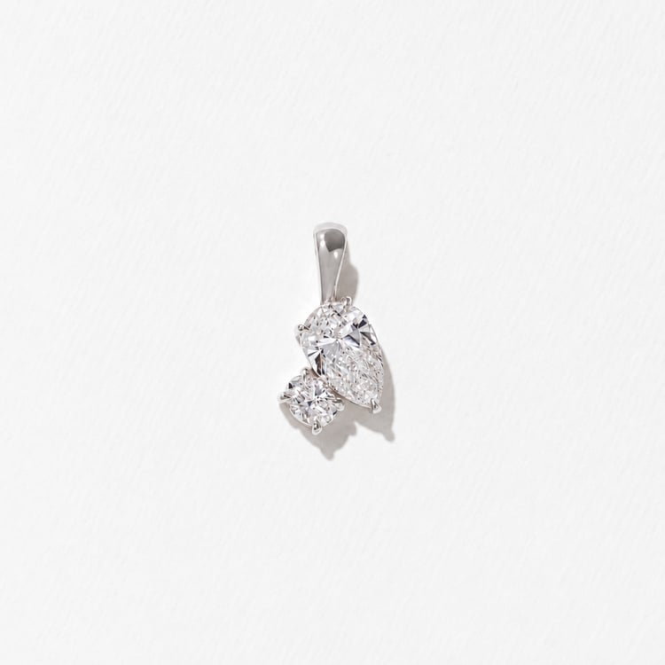 Elba Pendant in 14k White Gold