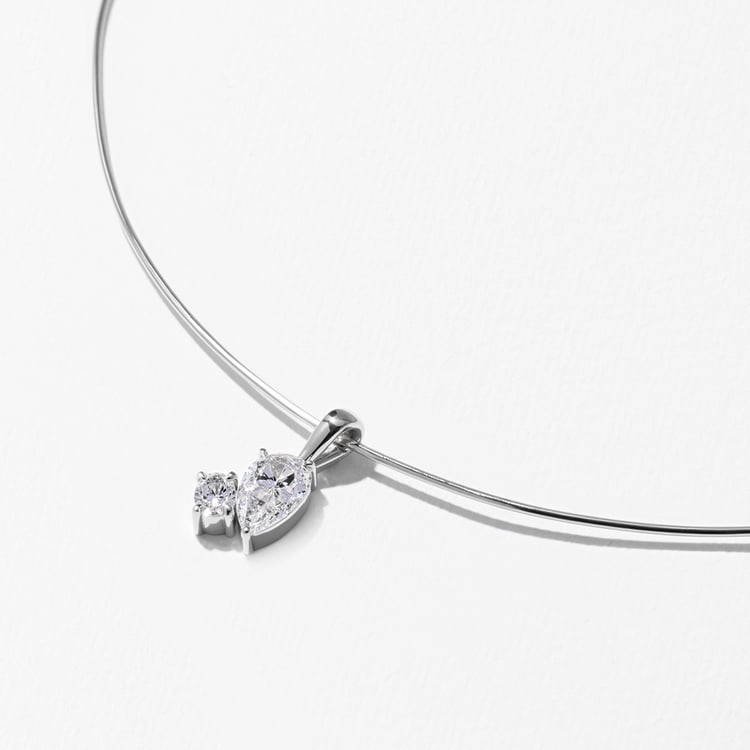 Elba Pendant in 14k White Gold – view 2