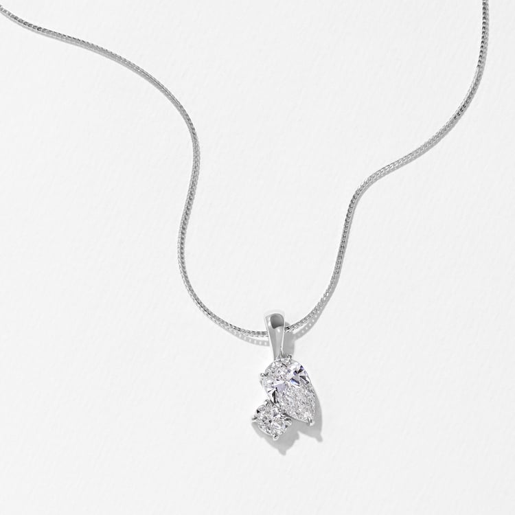 Elba Pendant in 14k White Gold – view 3