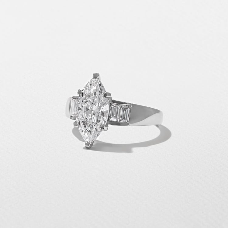 Nova Marquise in 18k White Gold – view 2