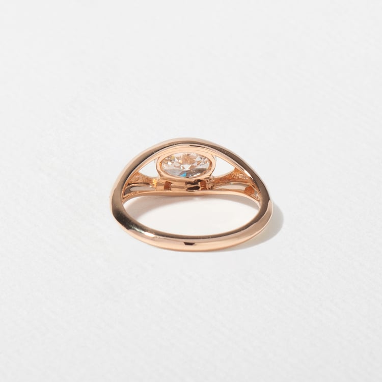 Monroe Oval Mini in 14k Rose Gold – view 3