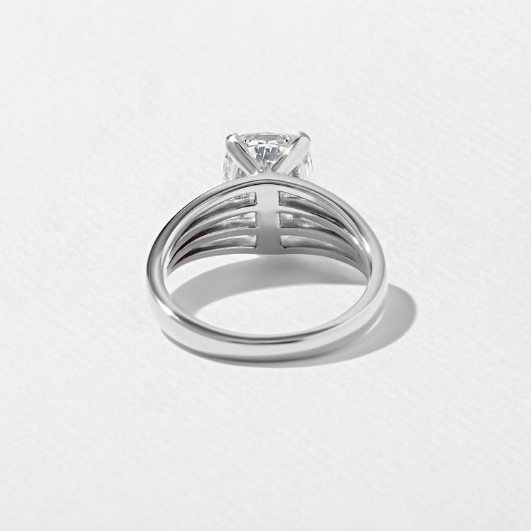 Scarlett Antique Cushion Solitaire in Platinum – view 4