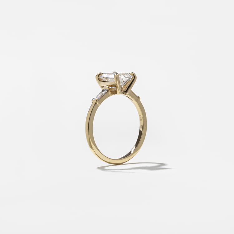 Trey Emerald-Cut in 14k Yellow Gold – view 5