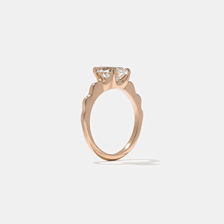 Sloan Pear in 14k Rose Gold – view 5