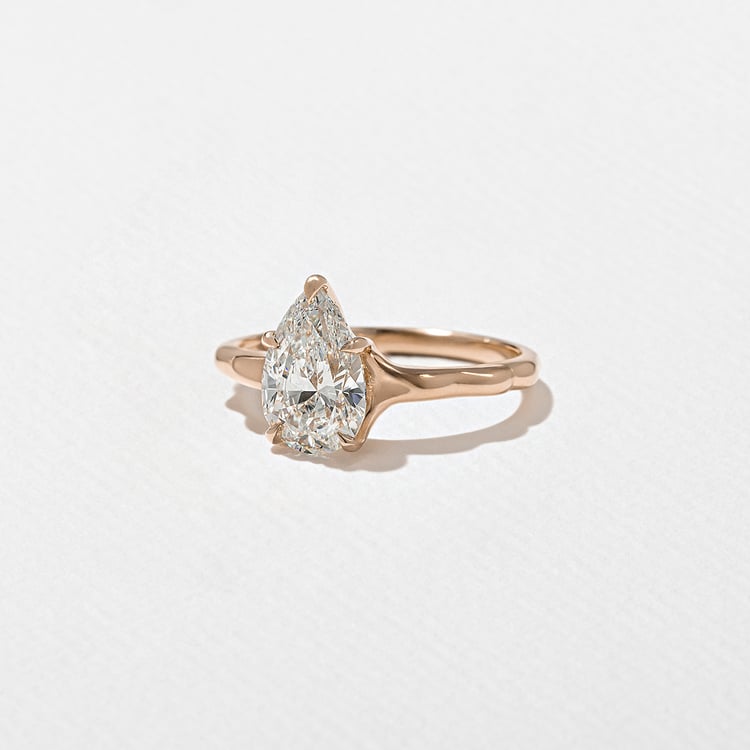 Sloan Pear in 14k Rose Gold – view 2